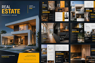 design luxury real estate property brochure and listing presentation