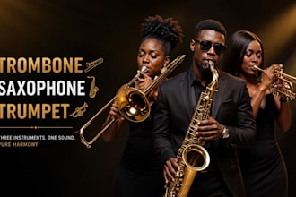 professionally record brass horn section saxophone, trumpet, mandolin, trombone