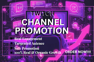 twitch channel for twitch channel promotion get live viewers, rank for partner