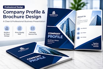 design company profile, brochure, business profile, lookbook, sell sheet design