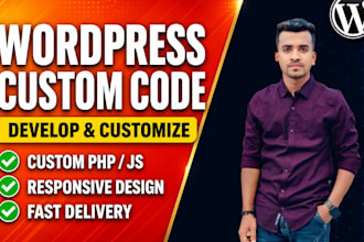develop and customize your wordpress website with custom code