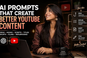 create custom chatgpt prompts for youtube content creation