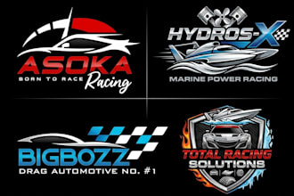 do mobile detailing auto detailing automotive racing car wash logo design