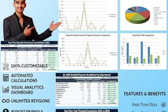 design automated exel template income and expense budget tracker