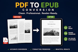do ebook conversation from pdf, word to epub and kindle format file convert