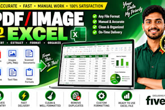 convert PDF and images to excel accurately