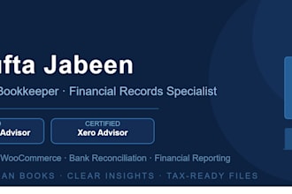 do professional ecommerce bookkeeping and financial records