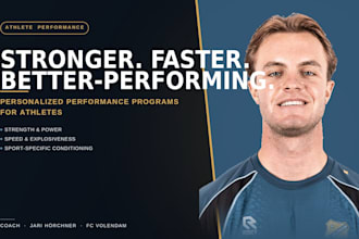 create a personalized strength and conditioning program for athletes