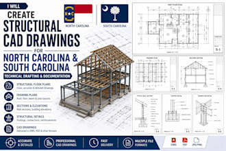create structural drawings for north carolina and south carolina permit
