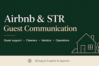 be your airbnb co host and manage your str guest communication