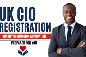 prepare your UK cio registration application for the charity commission