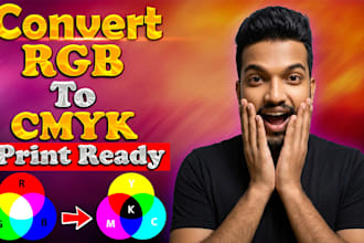 convert rgb to cmyk color profile and make print ready PDF