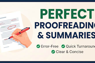 summarize and proofread your articles, essays, or documents