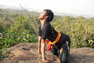 teach hatha,vinyasa or ashtanga yoga 1 to 1 online as per your needs