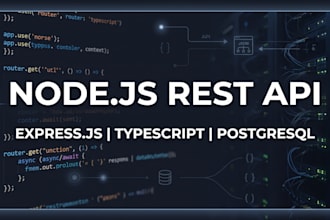 build or fix your node js rest API
