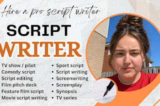 do feature film script, screenplay TV pilot screenwriting film script stage play