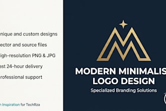 design modern minimalist logo and branding using canva