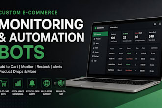 build and setup add to cart bots stock monitors shopping bots restock bots sku