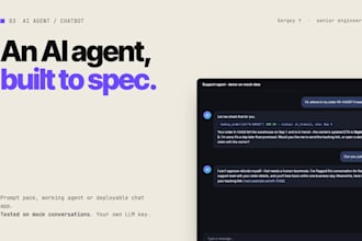 build a custom ai agent or chatbot, tested and ready to connect