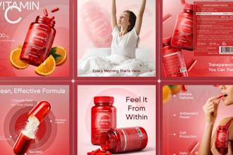 create a realistic ai amazon product photography for your supplement brand