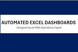 build automated excel dashboards pivot tables and KPI trackers