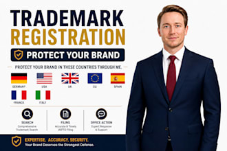 file trademark registration in germany USA UK spain and europe, trademark search