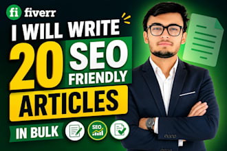 write 20 SEO friendly articles in bulk