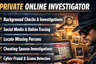 do osint private investigator, background checks IP, crypto tracing find person