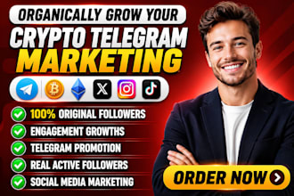 grow crypto telegram promotion, crypto telegram marketing, telegram subscribers