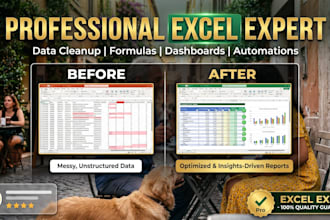 clean, fix, format your excel data