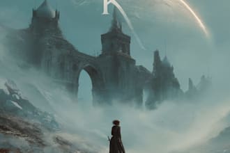 design fantasy book cover illustration art, christian