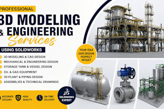 do technical drawing, engineering, cad drawings, storage tank, isometric