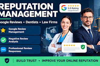 manage online reputation for dentists and lawyers