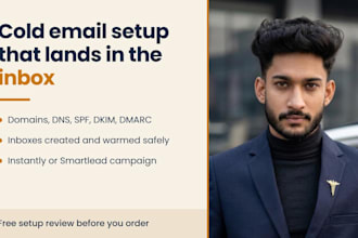 set up cold email infrastructure with domain warmup