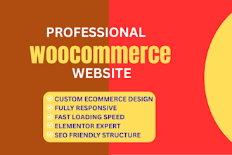 design woocommerce website design and website development