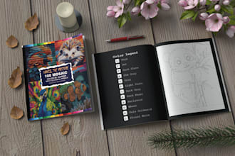 create custom color by number mystery mosaic pages
