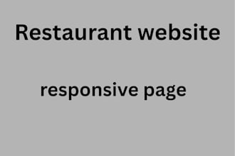 build a professional restaurant website with online menu