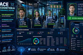build face recognition, attendance system, cctv ai and opencv python app