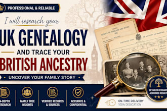 research your UK genealogy and trace your british ancestry