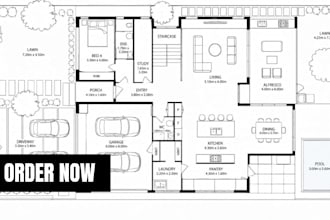 render your 2d floor plan for real estate and property marketing