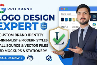 do text based logo design 24 hours