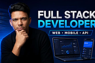 expert full stack developer, mobile app, web app developer react js react native