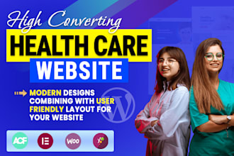 build wordpress healthcare medical website with appointment system