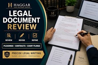 review and revise legal documents, pleadings, contracts, and court filings