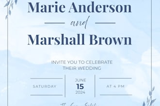 make a beautiful invitation to portray your event