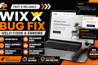 fix wix website bugs, wix velo code errors and custom coding issues
