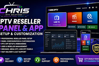 setup and customize a professional reseller panel and app with full 24 7 support