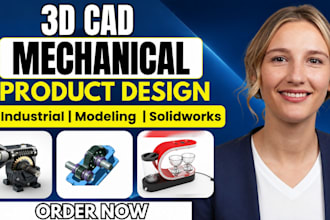 do mechanical design, dfm engineering prototype, 3d cad solidworks, fusion 360