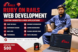 develop a professional ruby on rails web application