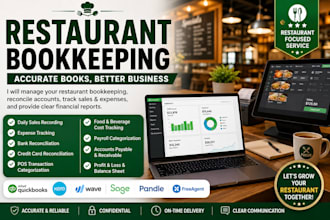 do restaurant bookkeeping, accounting and bank reconciliation